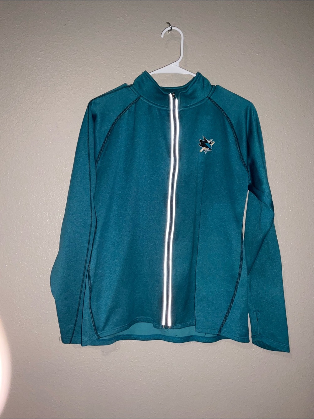 NHL Teal Full-Zip Women's Sweater